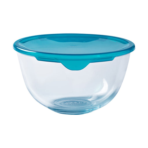 Runde Lunchbox mit Deckel Pyrex Cook & Store Blau 2 L 22 x 22 x 11 cm Silikon Glas (3 Stück)