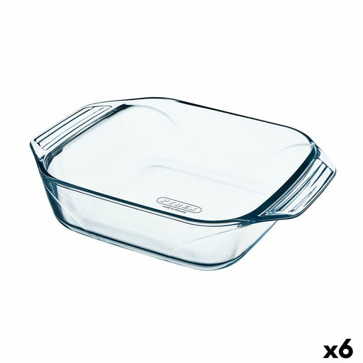 Kochschüssel Pyrex Irresistible karriert Durchsichtig Glas 6 Stück 29,2 x 22,7 x 6,8 cm