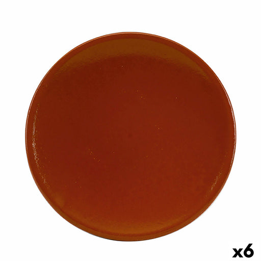Schale Raimundo Barro Profesional Braun aus Keramik Steingut Ø 26 cm Refraktor (6 Stück)