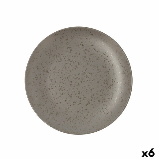 Flacher Teller Ariane Oxide Grau aus Keramik Ø 27 cm (6 Stück)