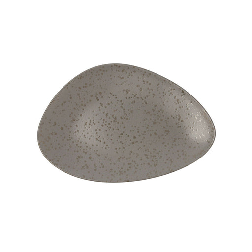 Flacher Teller Ariane Oxide Dreieckig Grau aus Keramik Ø 29 cm (6 Stück)