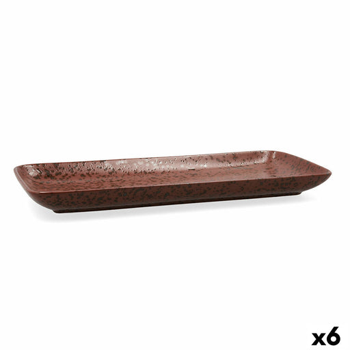 Kochschüssel Ariane Oxide aus Keramik Braun (36 x 16,5  cm) (6 Stück)