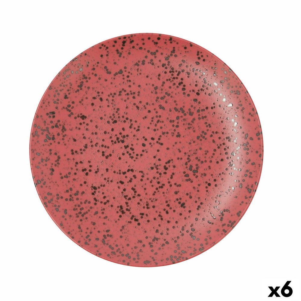 Flacher Teller Ariane Oxide Rot aus Keramik Ø 31 cm (6 Stück)