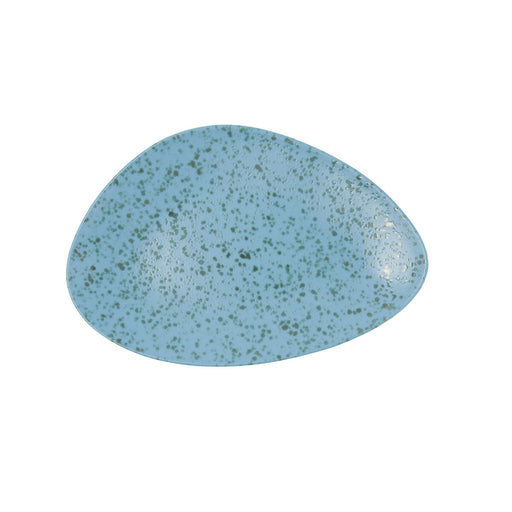 Flacher Teller Ariane Oxide Dreieckig Blau aus Keramik Ø 29 cm (6 Stück)