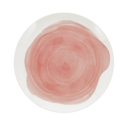 Flad plade Bidasoa Etherea aus Keramik Rosa (Ø 26,5 cm) (12 Stück)