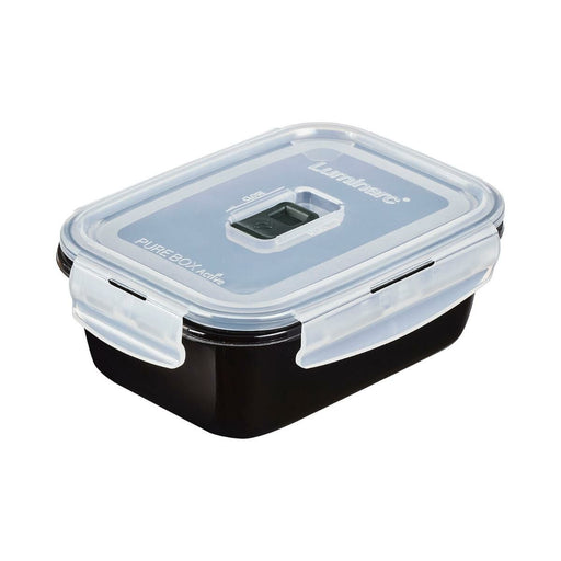 Lunchbox hermetisch Luminarc Pure Box Schwarz 820 ml Glas (6 Stück)