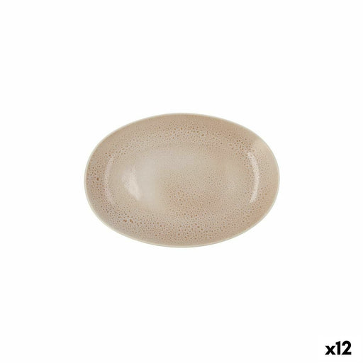 Tablett für Snacks Ariane Porous aus Keramik Beige Ø 26 cm (12 Stück)