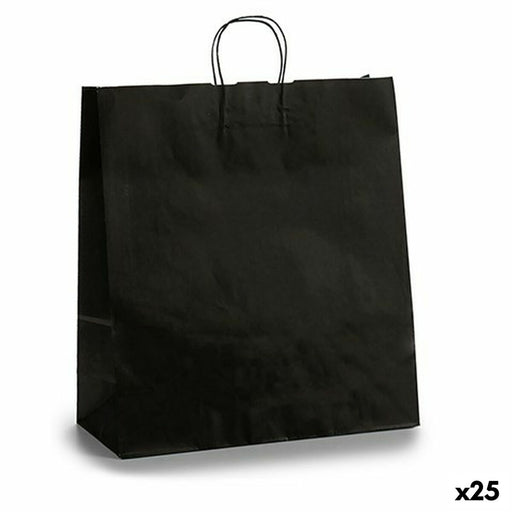 Papiertaschen Schwarz 16 x 57,5 x 46 cm (25 Stück)