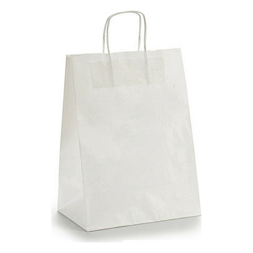 Papiertaschen 24 x 12 x 40 cm Weiß (25 Stück)