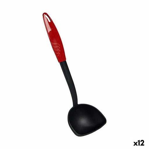 Löffel Kunststoff Rot Schwarz Nylon (6,5 x 30,5 x 9 cm) (12 Stück)