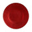 Flacher Teller Rot Glas 21 x 2 x 21 cm (6 Stück)