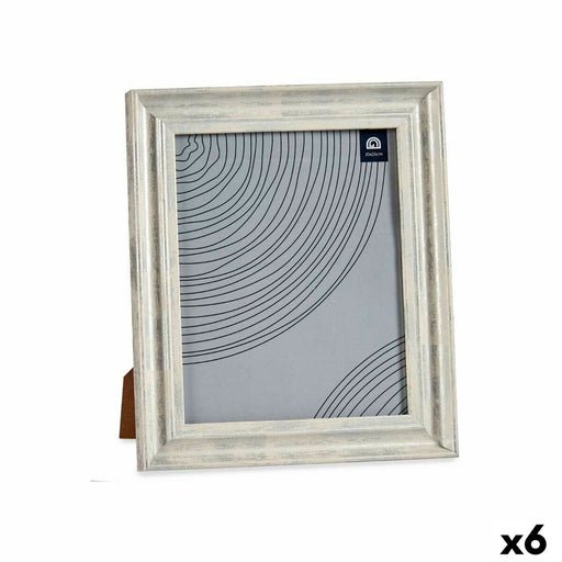 Fotorahmen Kristall Silberfarben Holz Braun Kunststoff (26 x 2 x 31 cm) (6 Stück)