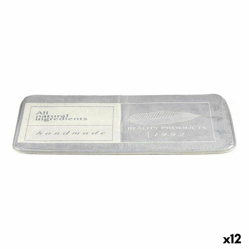 Badematte Beauty Products Grau Weiß (40 x 1,5 x 60 cm) (12 Stück)
