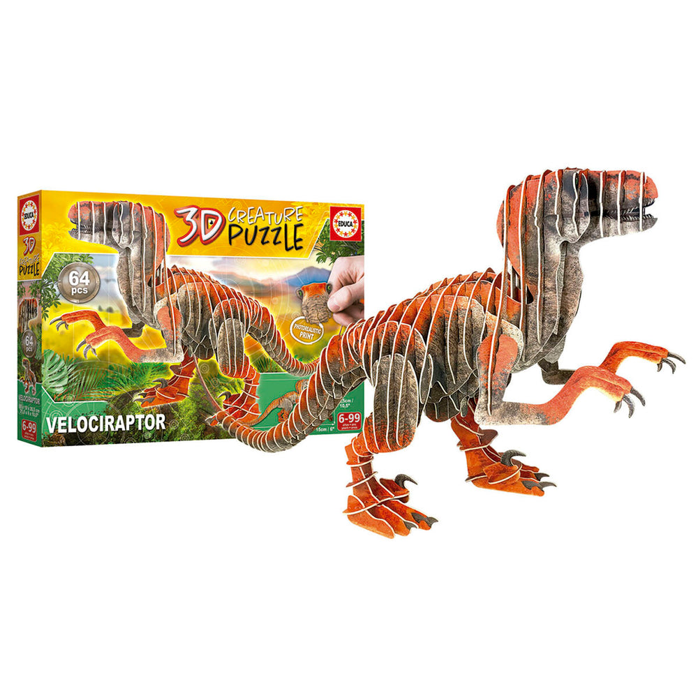 3D Puzzle Educa Velociraptor 58 Stücke 3D