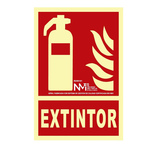 Schild Normaluz Extintor PVC (21 x 30 cm)