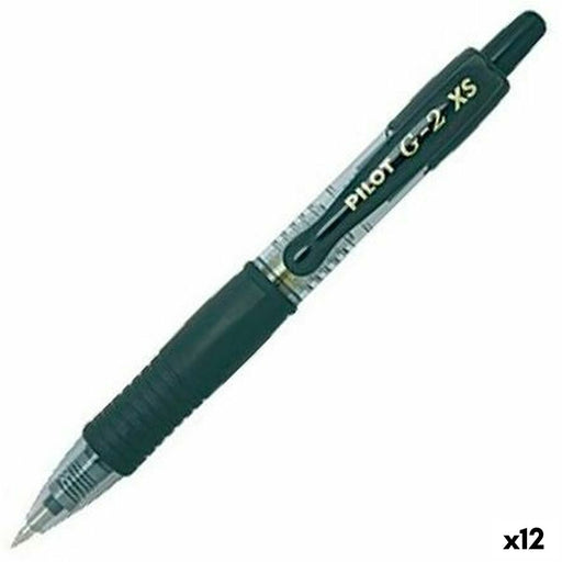 Stift Roller Pilot G-2 XS Einziehbar Schwarz 0,4 mm (12 Stück)