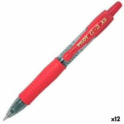 Stift Roller Pilot G-2 XS Einziehbar Rot 0,4 mm (12 Stück)