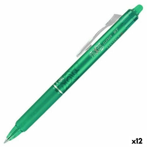 Stift Pilot Frixion Clicker Löschbare Tinte grün 0,4 mm (12 Stück)