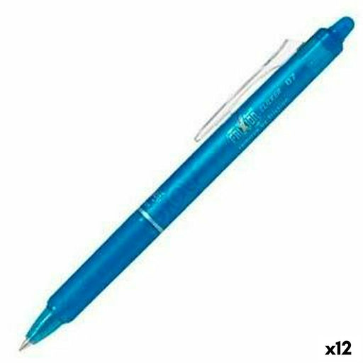 Stift Pilot Frixion Clicker Löschbare Tinte Blau 0,4 mm 12 Stück