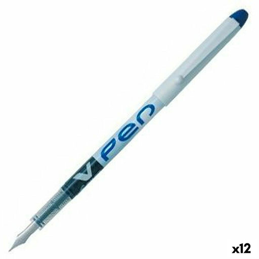 Flüssigtintenstift Pilot V Pen Kalligrafie-Feder Einwegartikel Blau 0,4 mm (12 Stück)