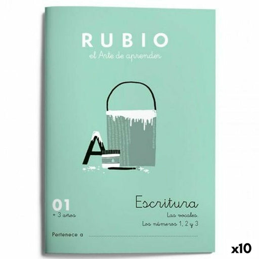 Schreib- und Kalligraphie-Notizbuch Rubio Nº01 A5 Spanisch 20 Blatt (10 Stück)