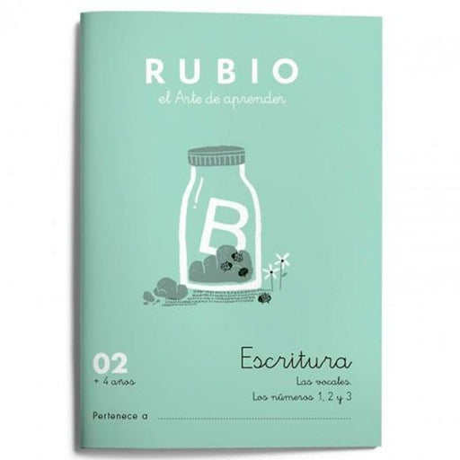 Schreib- und Kalligraphie-Notizbuch Rubio Nº02 A5 Spanisch 20 Blatt (10 Stück)