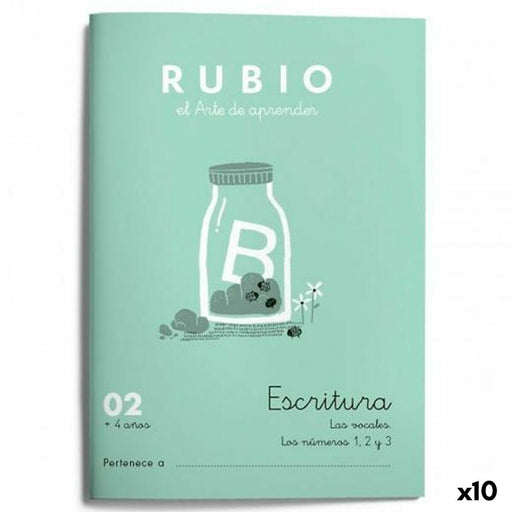 Schreib- und Kalligraphie-Notizbuch Rubio Nº02 A5 Spanisch 20 Blatt (10 Stück)