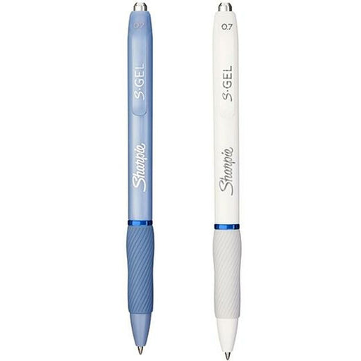 Gel-Stift Sharpie S-Gel Weiß Blau 0,7 mm (12 Stück)