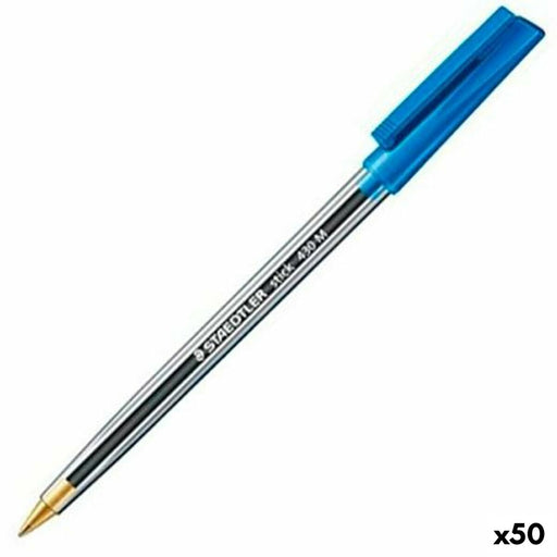 Stift Staedtler Stick 430 Blau (50 Stück)