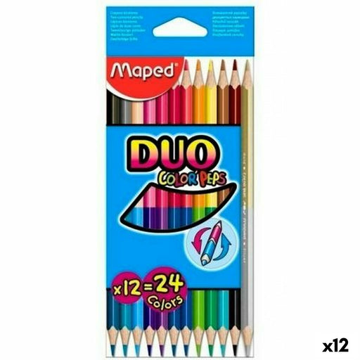 Buntstifte Maped Duo Color' Peps	 Bunt 12 Stücke Zweifachem Ende (12 Stück)