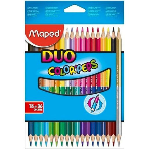 Buntstifte Maped Duo Color' Peps	 Bunt 18 Stücke Zweifachem Ende (12 Stück)