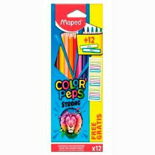 Buntstifte Maped Color' Peps Strong Bunt 12 Stücke (12 Stück)