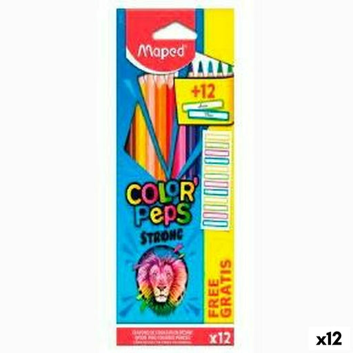 Buntstifte Maped Color' Peps Strong Bunt 12 Stücke (12 Stück)